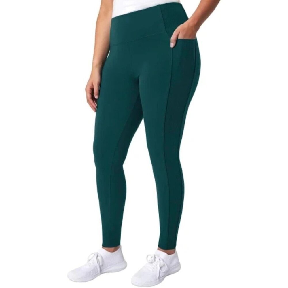 NWOT Mondetta Women's S Teal High-Waisted Performance Leggings G1781 - Picture 1 of 8
